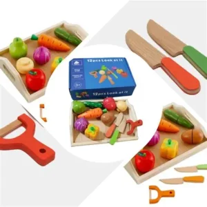 Découpe fruits et légumes avec plateau