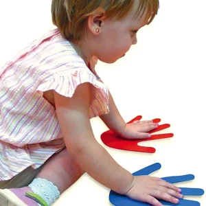 Empreintes de mains antidérapantes colorées pour enfants – Lot de 2