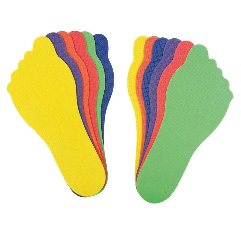 Empreintes de Pieds Antidérapantes – Outil d’Apprentissage et de Motricité (Lot de 2) – Image 3