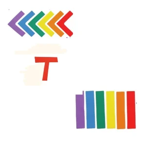 Ensemble de marquage au sol formes variées – Parcours de motricité enfants (6 pièces)