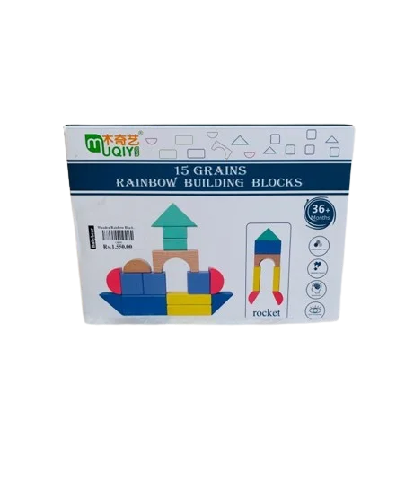 Blocs de construction en bois avec cartes modèles – Image 3