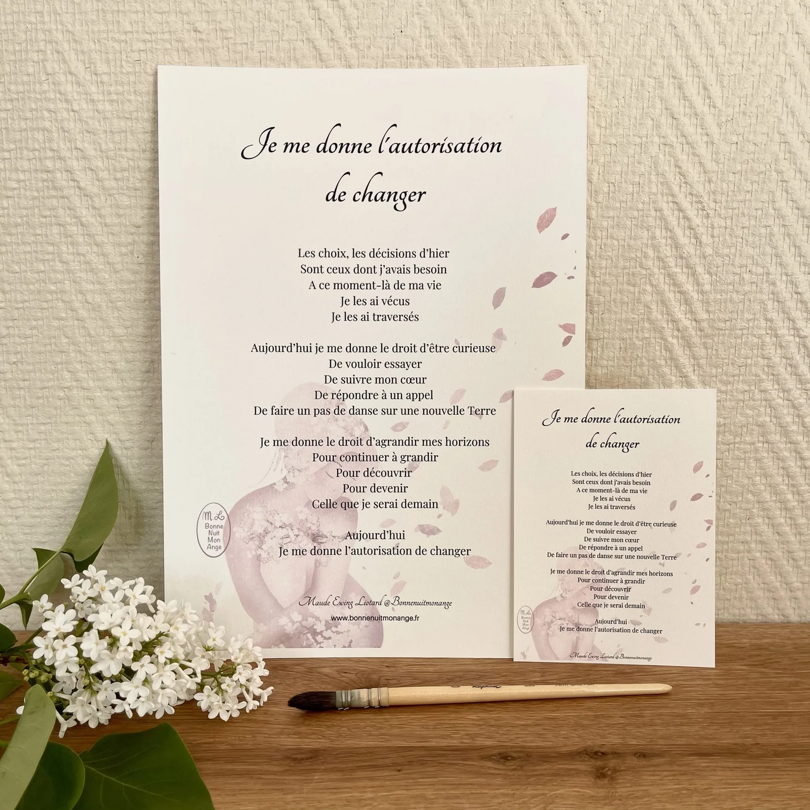 Affiche « Je me donne l’autorisation de changer » – Image 2