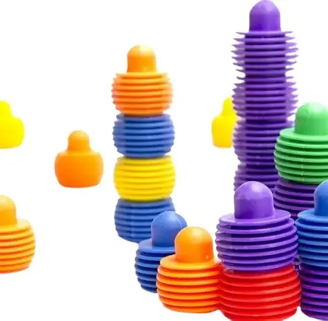 Jeu de construction Blocs circulaires avec modèles