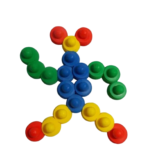 Jeu de construction Blocs circulaires avec modèles – Image 3