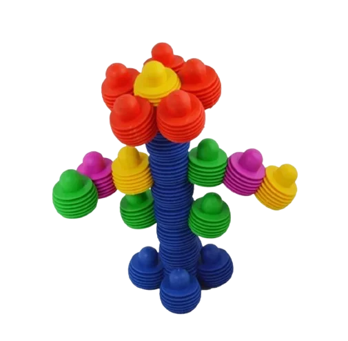 Jeu de construction Blocs circulaires avec modèles – Image 2