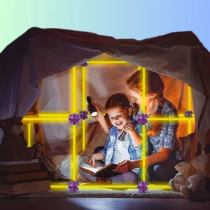 Mega Jeu de construction et d&rsquo;ingénierie pailles et connecteurs 86 pcs brillant dans la nuit