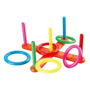 Jeu de Lancer d’Anneaux en Plastique – Jouet Actif pour Enfants, Intérieur & Extérieur