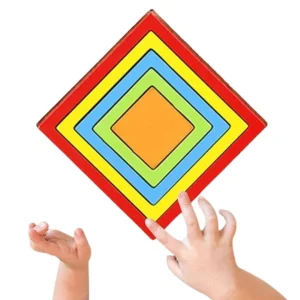 Jeu des formes et couleurs à empiler : Carré