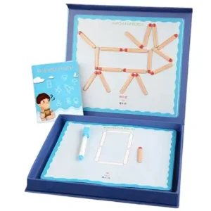 Jeu d&rsquo;allumette magnétiques créatifs en bois