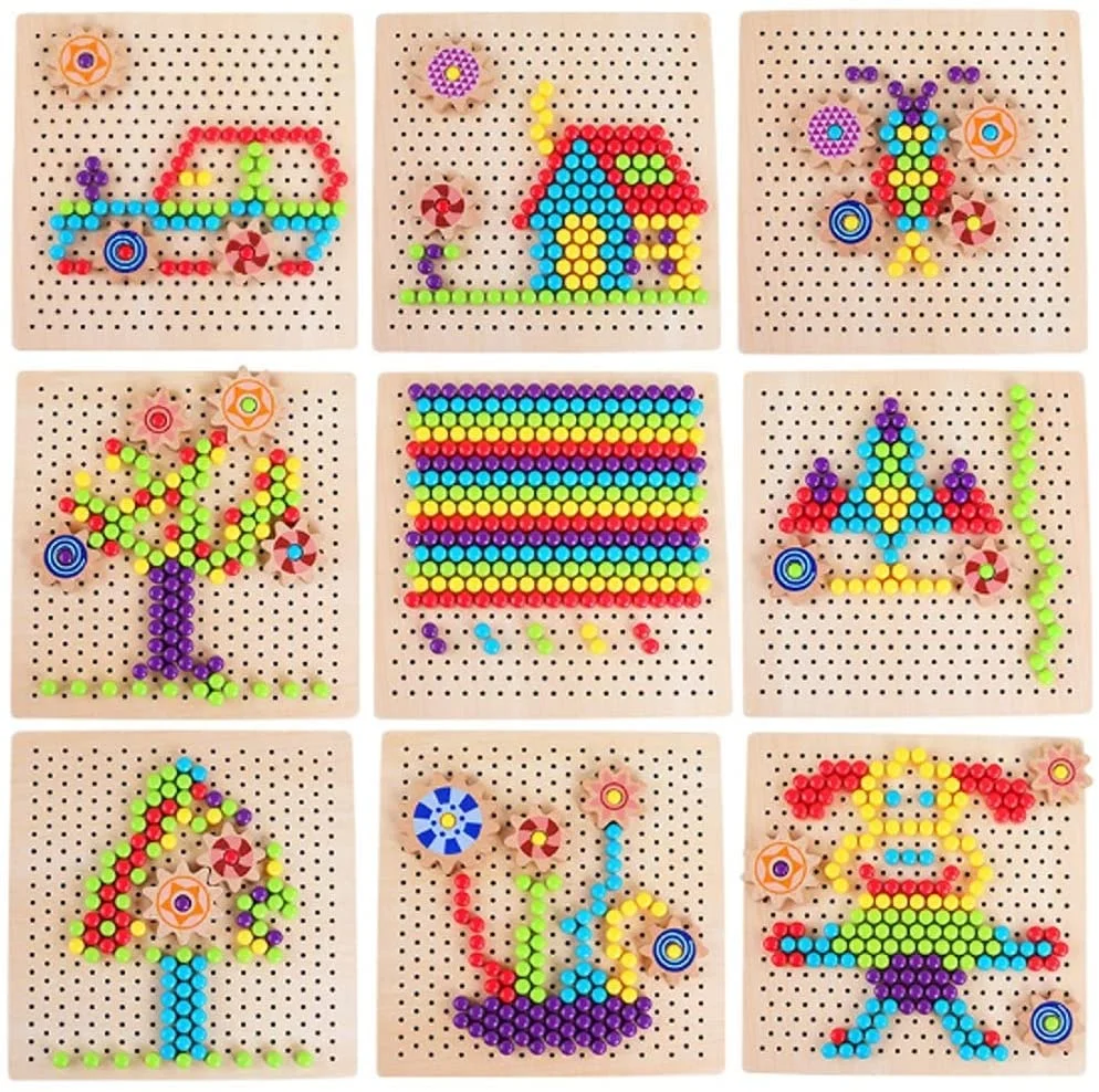 Plateau Montessori de Pavage Mosaïque Pixel – Image 2