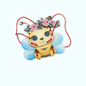 Animaux à enfiler : Abeille – Jouet de laçage