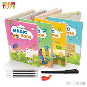 Magic Book Arabic / Carnet de calligraphie arabe réutilisable 3D
