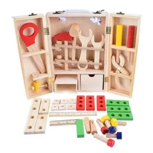 Malette d&rsquo;outils pour bricolage en bois