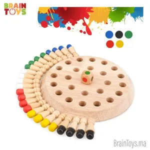 Jeu d’échecs en bois Memory Chess