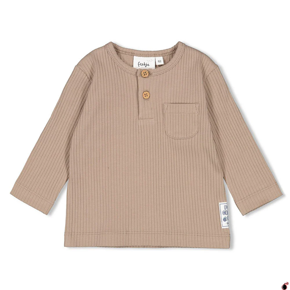 T shirt Let's Go Taupe