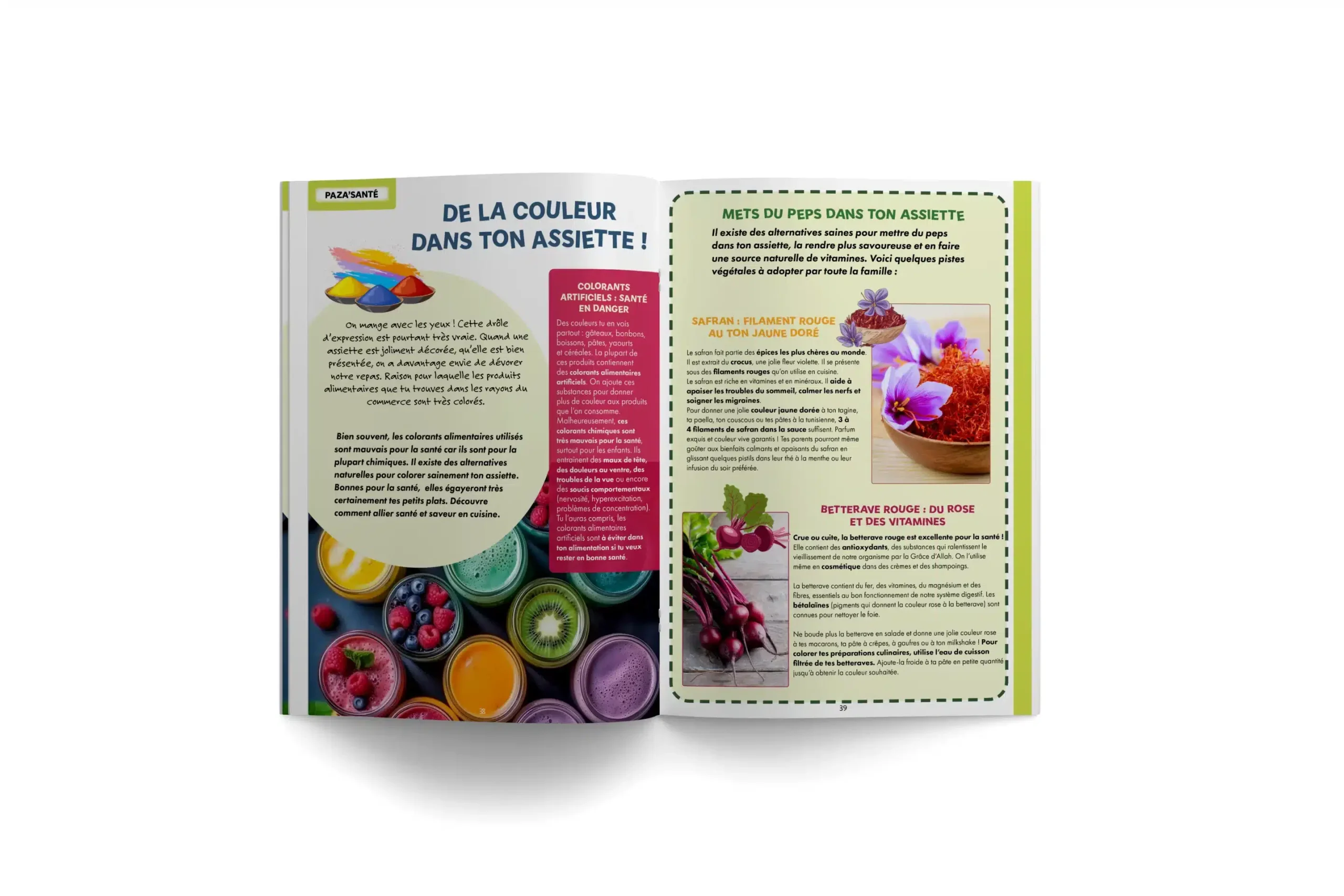 PAZA’MAG – Un monde haut en couleur : LE magazine des enfants musulmans pour découvrir différents pigments qui colorent la vie des hommes. – Image 4