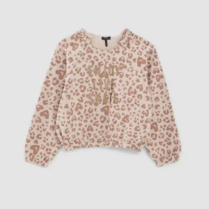 Sweat HARLEM SURPLUS Écru Cœurs