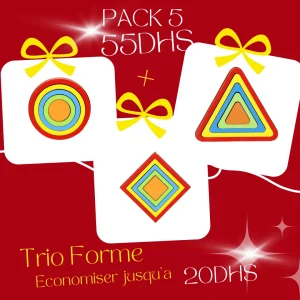 Pack 5 : TRIO Forme : Triangle – Carré – Cercle