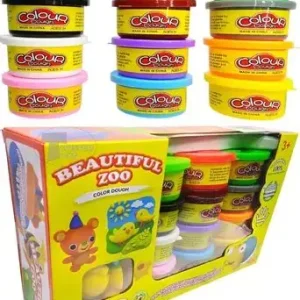 12 Pots de pâte à modeler