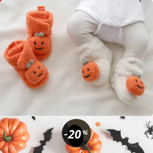Chaussures Premier Pas Halloween | Citrouille Douillet