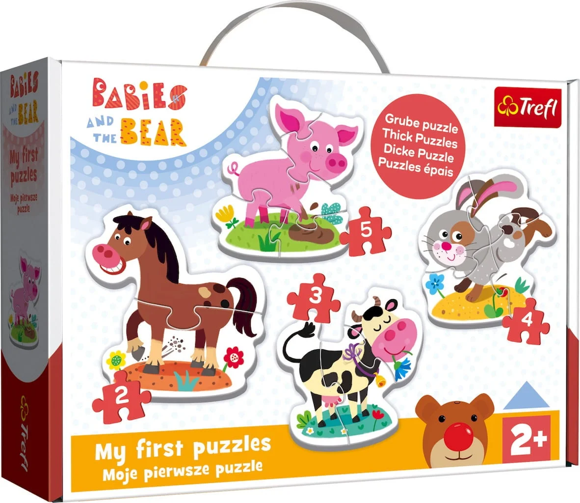 Premier Puzzle pour bébé 2ans – Animaux de la Terre type 1