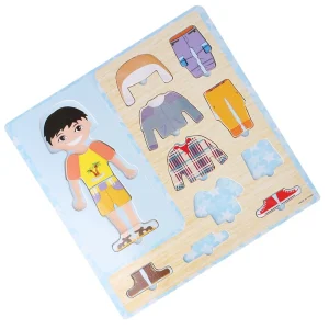 Puzzle garçon à habiller en bois