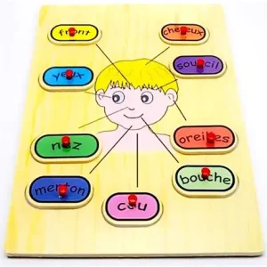 Puzzle tête en bois