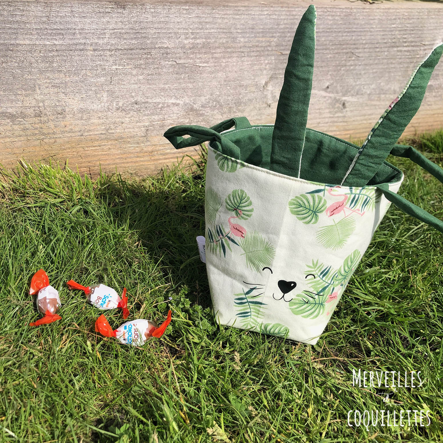 Panier de Pâques – « Flamants roses »