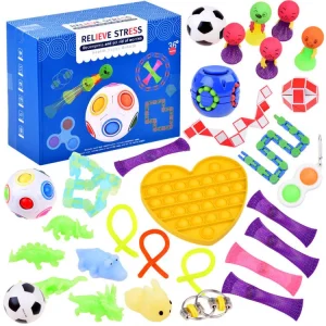 boite de jouets Antistress Hyperactivité – Fidget toy box – 30 Jouets Sensoriels