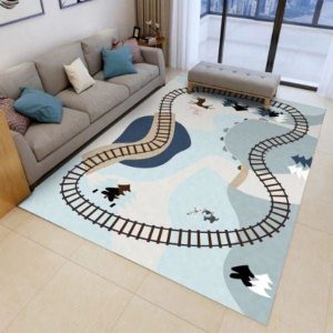 Tapis de jeu Bleu Gris