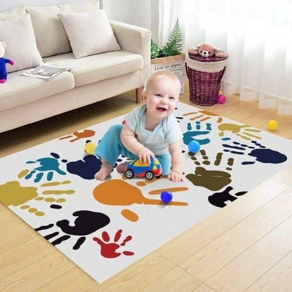 Tapis de jeu Empreinte Multicolore