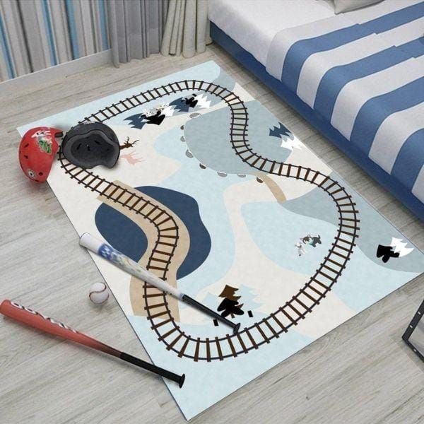 Tapis de jeu Bleu Gris – Image 4