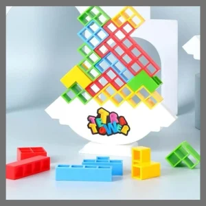 Jouet de construction d&rsquo;équilibre : La tour de Tetris