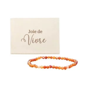 Bracelet en cornaline – Joie de vivre