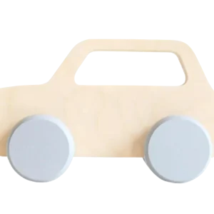 Voiture en bois gris